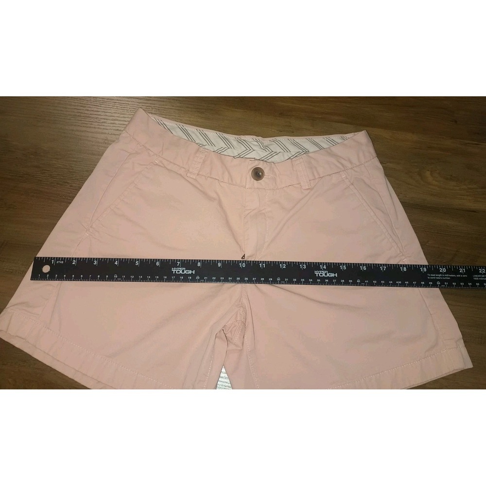 UNIQLO Women's Pink Chino Shorts Size 0 Cotton Classic Fit Mid Rise Pockets - Picture 9 of 13